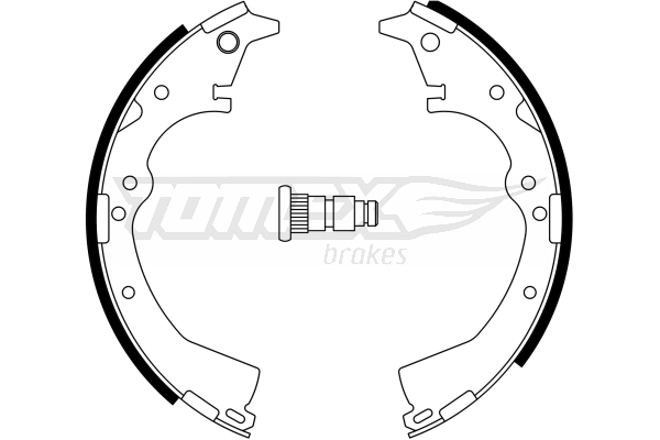 Sada brzdových čeľustí TOMEX Brakes